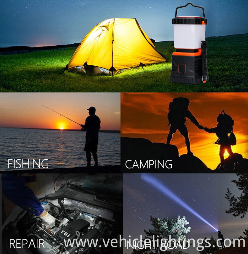 High Lumen 1000LM Power Bank Camping Lantern 5 Light Modes Water-Resistant IPX6 Emergency Lamp LED Rechargeable Camping Light